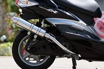 ヤマハ　シグナスX　SE44J 楕円ステンレスマフラー Amazon | Realize シグナスX バイクマフラー BC-SE12J EBJ-SE44J